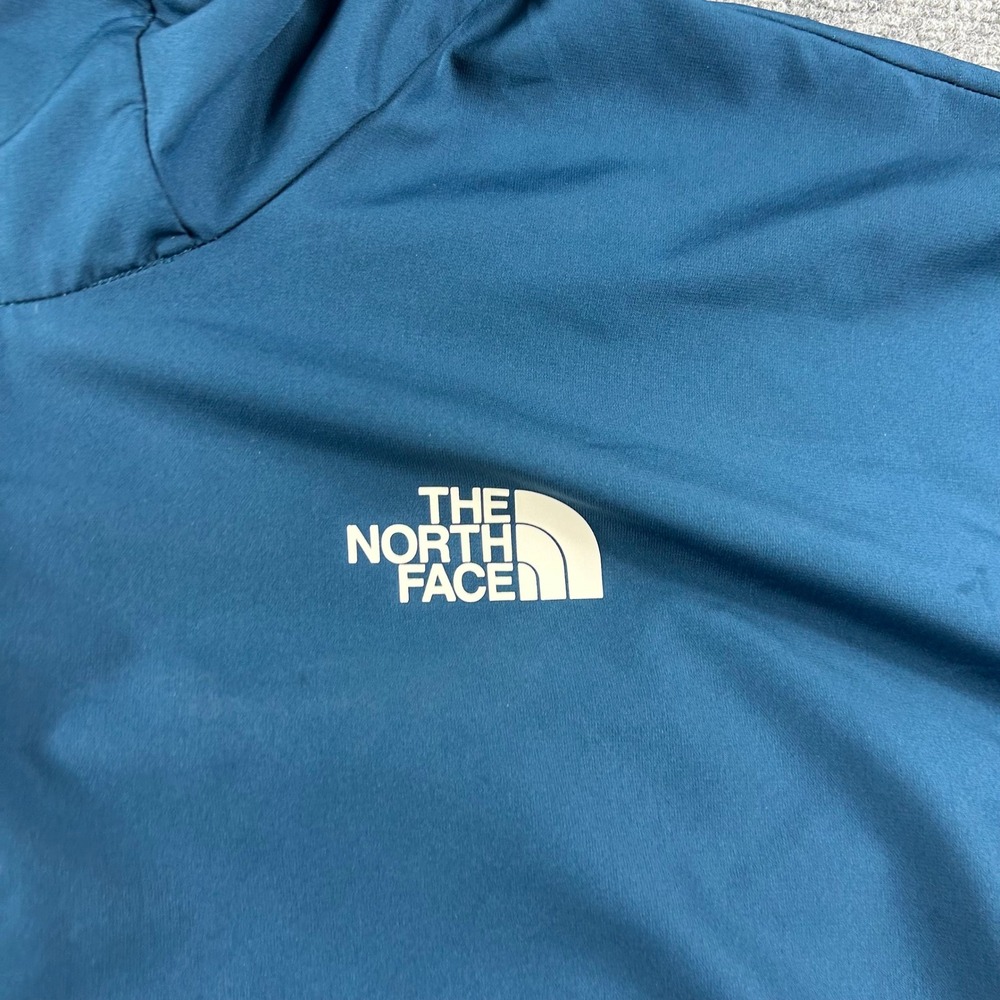 The North Face Windbreaker Jacket Mens XXL Blue WindWall Hooded Full Zip Hiking - Picture 8 of 10